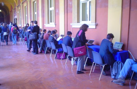 People using laptops at ICRA