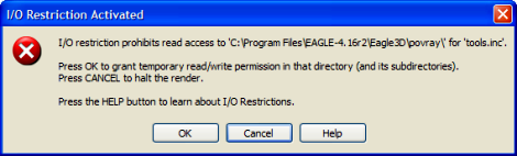 Eagle3D error
