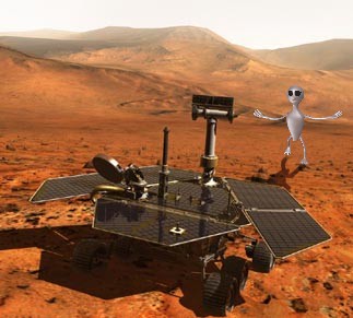 Mars Rover with an Alien