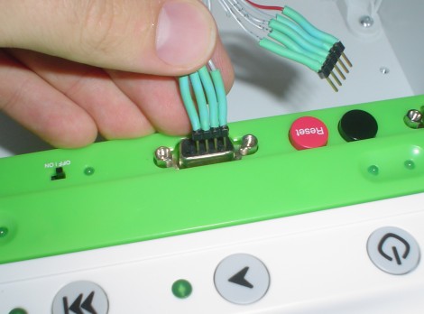 Plugging in Wiring to Create Serial Port