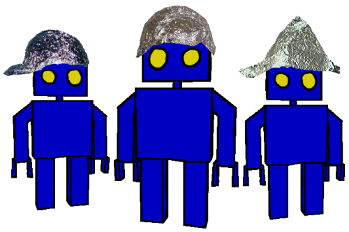 tin foil hats to protect from brain controlling blue-tooth rays